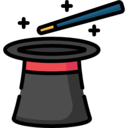 hat,birthday and party,magic,magician,wand,magic hat,magic trick